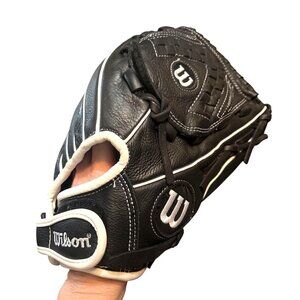Wilson A500 Siren 12.5" Softball Glove Black White A05RF17125 RHT